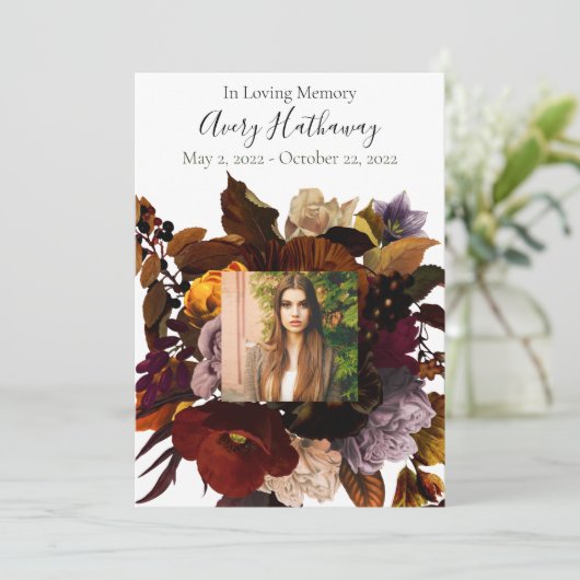 Dark & Moodyフローラ記念撮影プログラム 招待状 (スタンド正面)