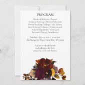 Dark & Moodyフローラ記念撮影プログラム 招待状 (裏面)