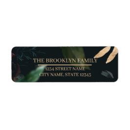 Dark & Moody差出人住所ラベル ラベル