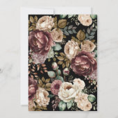 Dark Moody Burgundy & Maroon Peony Winter Wedding  (裏面)