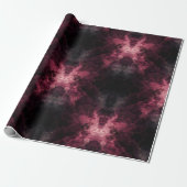 Dark Moody Burgundy Wine Smoke Abstract Pattern ラッピングペーパー (アンロールド)