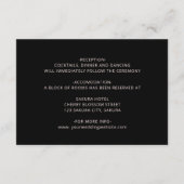 Dark Moody Chrysanthemum Flowers エンクロージャーカード (裏面)