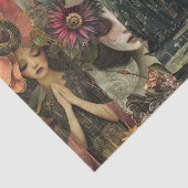 Dark Moody Fantasy Garden Collage Decoupage 薄葉紙 (詳細)