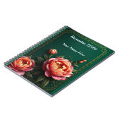 Dark Moody Floral Islamic ノートブック (左側)