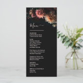 Dark Moody Flowers Chrysanthemum Wedding メニュー (スタンド正面)