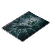 Dark Moody Ivyの葉自然写真 ノートブック (左側)