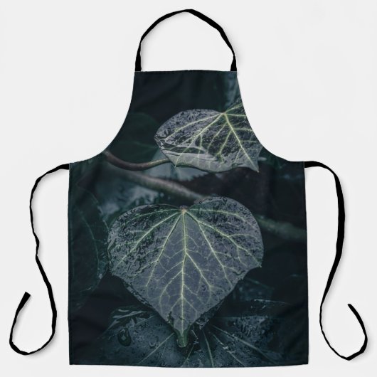 Dark Moody Ivy自然写真 エプロン (正面)