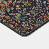 Dark Moody Midnight Forest Floral Botanical デスクマット (コーナー)