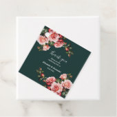 Dark moody pink and red roses green wedding フェイバータグ (インサイチュ)