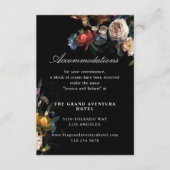 Dark Moody Romanticフローラ絵画の宿泊 エンクロージャーカード (正面)