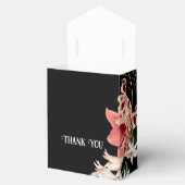 Dark Moody Thank You結婚式の引き出物ボックス フェイバーボックス (オープン)