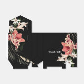 Dark Moody Thank You結婚式の引き出物ボックス フェイバーボックス (折り畳みなし)