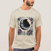 Dark Moon Garden – Mystical Gothic Night Art Tシャツ (正面)