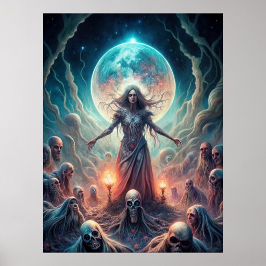 Dark Moon Witch – Spirit Calling Ritual Poster ポスター (正面)