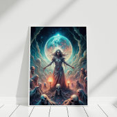 Dark Moon Witch – Spirit Calling Ritual Poster ポスター