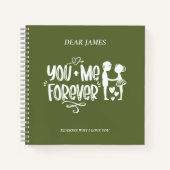 Dark Moss Green Reason Why I Love You Notebook ノートブック (正面)