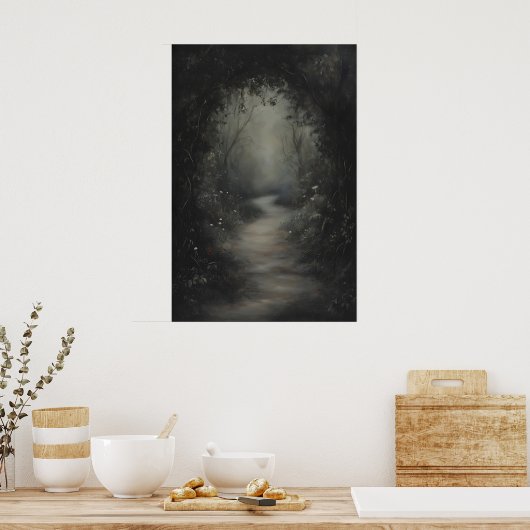 Dark Mystical Forestcore Wall Art, Printable ポスター (キッチン)