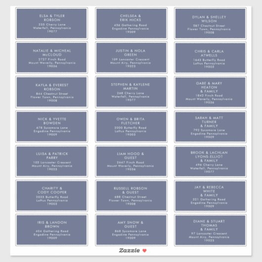 Dark Navyのゲ結婚ストアドレスのステッカー シール (シート)