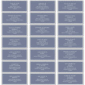 Dark Navyのゲ結婚ストアドレスのステッカー シール (正面)