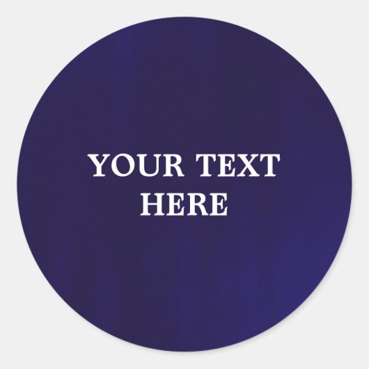 Dark Navy Blue - Elegant Shine Elegant ラウンドシール (正面)