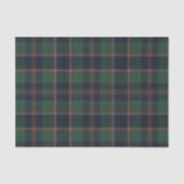 Dark Navy Blue Red Green Plaid Tissue Paper 薄葉紙 (正面)