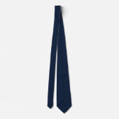 Dark Navy Blue Subtle Geometric Necktie ネクタイ (裏面)