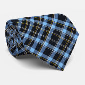 Dark Navy, Steel Blue... & White Classic Plaid ネクタイ (ロール)