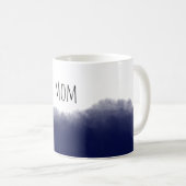 Dark Navy Watercolor コーヒーマグカップ (正面右)