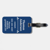 Dark Ocean at Night Colors ラゲッジタグ (裏面横)