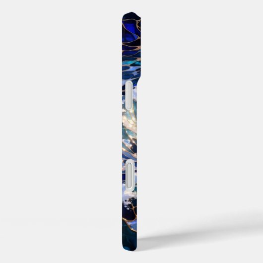 Dark Ocean Wave Aesthetic Phone Case Blue Case-Mate iPhoneケース (裏面 / 右)
