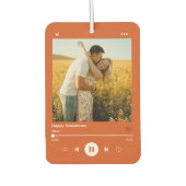 Dark Orange 60th Anniversary Photo Music Player カーエアーフレッシュナー (正面)
