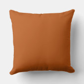 Dark Orange Decorative Pillow - Simple  クッション (裏面)