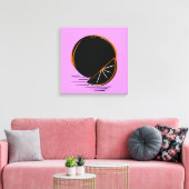 Dark Orange – Minimal Graphic Art  キャンバスプリント (インサイチュ (リビング))