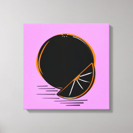 Dark Orange – Minimal Graphic Art  キャンバスプリント