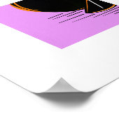 Dark Orange – Minimal Graphic Art ポスター (角)