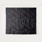Dark Orchid Maximalist Gothic Floral Wall Tapestry タペストリー (正面(横))