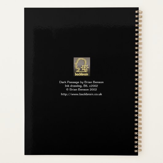 Dark Passage by Brian Benson プランナー手帳 (裏面)