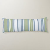 Dark Pastel Blue and Spring Rain Stripes ボディピロー (裏面)
