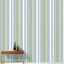 Dark Pastel Blue and Spring Rain Stripes
