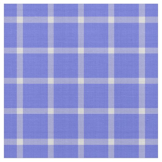 Dark Periwinkle Large Plaid ファブリック (クローズアップ)