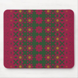 Dark pink and green Mouse pad マウスパッド