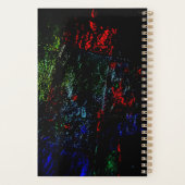 Dark planner vibrant texture abstract recycled プランナー手帳 (裏面)