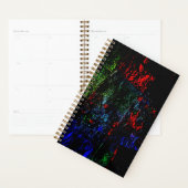 Dark planner vibrant texture abstract recycled プランナー手帳 (ディスプレー)