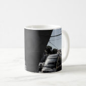 Dark porto train picture コーヒーマグカップ (正面右)