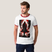 Dark Power Awakening Red Hooded Figure T-Shirt Tシャツ (正面フル)