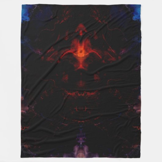 Dark Presence フリースブランケット (正面)