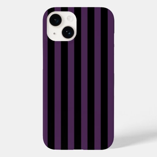 Dark purple and black stripes Case-Mate iPhoneケース (裏面)
