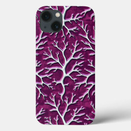 Dark Purple Branch iPhone Case Artistic Style iPhone 13ケース