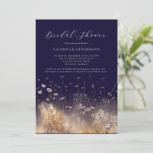 Dark Purple Bridal Shower Invitation 招待状 (スタンド正面)