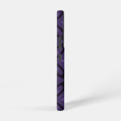 Dark Purple Colored Retro Pattern Samsung Galaxyケース (右側面)